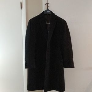 Chaps Men's Black Overcoat